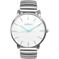Shopalstore Kello - Arabialaiset - DBA2272T - Kvartsi - Teräs - 36 mm