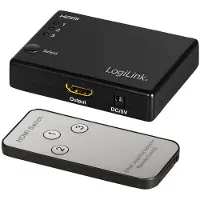 Logilink HD0042, HDMI, ABS, Musta, 60 Hz, 1080p, 36 bittiä