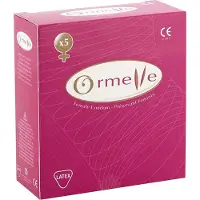 Asha International Ormelle Female Condom - Naisten kondomi, 5 kpl, esiliukastettu, lateksi, sisäinen kondomi, elektronisesti testattu