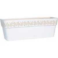 Stefanplast Self-watering planter Gaia Valkoinen Muovinen (19 x 17 x 49,5 cm)
