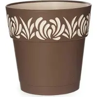 Stefanplast Self-watering pot Gaia Ruskea Muovinen (25 x 25 x 25 cm)