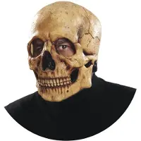 MOM Latex Full Skull Mask Musta