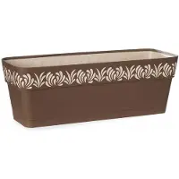 Stefanplast Self-watering planter Gaia Ruskea Muovinen (19 x 17 x 49,5 cm)