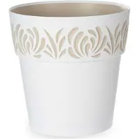Stefanplast Self-watering pot Gaia Valkoinen Muovinen (29 x 29 x 29 cm)