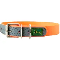 Hunter - Dog Collar Convenience Neon Orange S 40 - Neck 28-36cm - Koirat - Kaulapannat