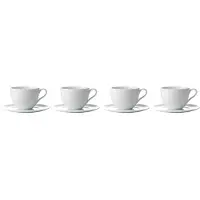 Aida Relief - Kaffekop M Underkop Porcelæn White 4 Stk 20 Cl Gaveæske - White - 20 CL