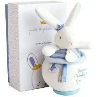 Doudou Pehmolelu äänellä Doudou et Compagnie Sailor Rabbit Sininen Kani