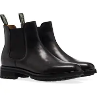 Ralph Lauren Bryson Leather Chelsea Boot - Black - 45