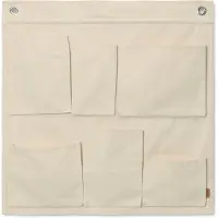Ferm Living Canvas Wall Pockets säilytin, luonnonvalkoinen