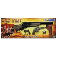 Cpa Toy Wild West revolveri + kivääri nallipyssysetti