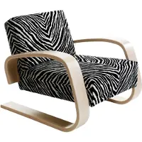 Artek 400 "Tank" Nojatuoli Zebra - Nojatuolit Tekstiili Musta - 28200102