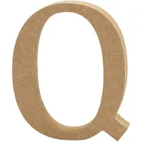 Creativ Company Puukirjain Suuri - Kirjain Q