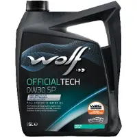 WOLF Moottoriöljy 1049043 OFFICIALTECH 0W30 SP, 5 litraa