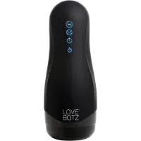 Lovebotz - automaattinen imuva masturboija - vedenpitävä, värisevä - musta