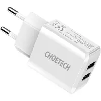 Choetech Power charger C0030 2A 2x USB (white)