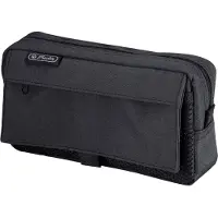 Herlitz 11415999, Pehmeä lyijykynäkotelo, Polyesteri, Musta, Yksivärinen, Vetoketju, 210 mm