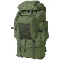 vidaXL Armeija-Tyylinen Reppu XXL 100 L Vihreä