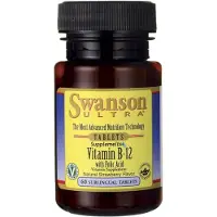 Swanson Health B12-vitamiini 500 mcg purutabletti, St RAW marja - 60 imeskelytablettia