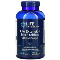 Life Extension Mix -tabletit ilman kuparia - 240 tablettia