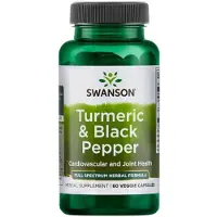 Swanson Health , Turmeric & Black Pepper, 60 Veggie Capsules