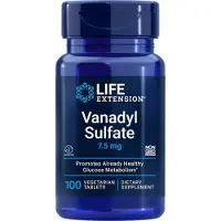 Life Extension Vanadiinisulfaatti, 7,5 mg - 100 kasvissyöjätablettia