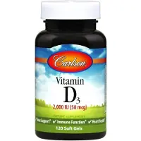Carlson Labs D-vitamiini, 2000 IU - 120 kapselia