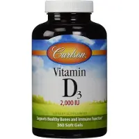 Carlson Labs D-vitamiini, 2000 IU - 360 kapselia