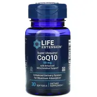 Life Extension Super Ubikinoli CoQ10 parannetulla mitokondriotuella, 50 mg - 30 kapselia