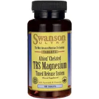 Swanson Health , Albion Magnesium Glycinaatti Aktivoituneiden B Vitamiinien Kanssa, 200 mg, 60 Tablettia