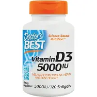 Doctors Best D3-vitamiini 5000 IU - 720 pehmytkapseliä