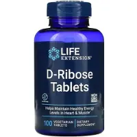 Life Extension D-Riboosi Tabletit - 100 kasviperäistä tablettia