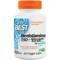 Doctors Best Benfotiamiini 150 + alfa-lipoiinihappo 300 - 60 kapselia