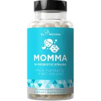 Eu Natural , Momma Probiotit, Esi- ja Jälkisynnytysprobiotit, 30 Vegetaariakapselit