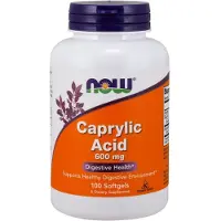 NOW,NOW Foods,NOW,NOW Foods Kapryylihappo, 600mg - 100 pehmytkapseliä