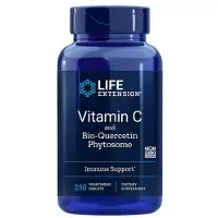 Life Extension C-vitamiini ja Bio-Quercetin Phytosome - 250 kasvissyöjätablettia