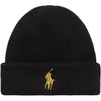 Ralph Lauren 2/30 Merino Wl Rws-Hat - Black - ONE SIZE