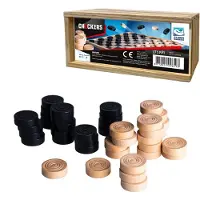 Clown Games Checkers Wood
