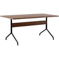 &tradition Pavilion dining table AV18 160 x 90 cm Walnut-black frame