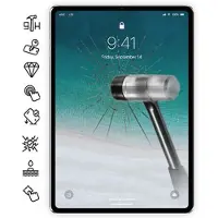 Mtp Products iPad Pro 12.9 2018/2020 Panssarilasi - 9H, 0.3mm - Kirkas
