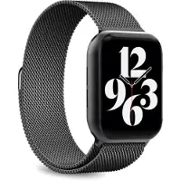 Puro MILANESE STAINLESS STEEL BAND FOR APPLE WATCH 42-44-45-46-49MM BLACK (PUMILAW44BLK)