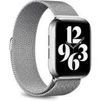 Puro Milanese Magnetic Band - Stainless Steel Strap for Apple Watch 42/44/45/49 mm (silver)