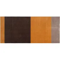 Tica Copenhagen Stripes käytävämatto vaakasuuntainen Dijon-brown-sand, 90 x 200 cm