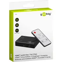 Goobay HDMI-kytkinrasia - 3in/1out
