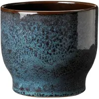 Knabstrup Keramik Urtepotteskjuler - Blue - H13CM