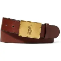 Ralph Lauren 36Mm Pp Plaque Belt - Brown - 36