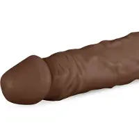 Real Fantasy Realistinen dildo Real Fantasy James 23 cm, joustava PVC, suonikas, vahva imukuppi