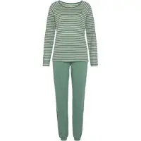 Vivance Pyjama pastellinkeltainen / smaragdi