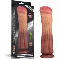 Lovetoy Dual Layered Platinum Silicone Cock 30cm