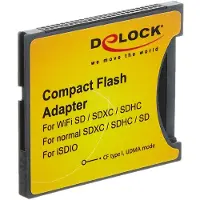 DeLOCK 62637, Muistikorttiadapteri, CF, Täysikokoinen SIM, 1 kpl, Musta, 36,4 mm