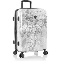 Heys Journey 3G Fashion Spinner 66 cm -matkalaukku, mustavalkoinen kartta
